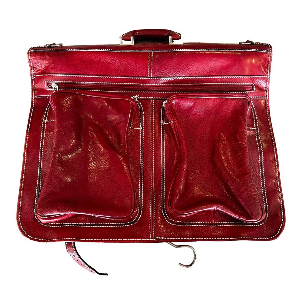 Floto Venezia Garment Bag - Tuscan Red